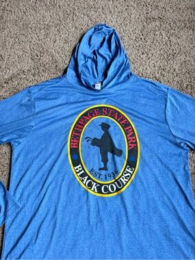 Ouray Pullover Hoodie Lightweight Shirt Blue Large Bethpage Black State Park